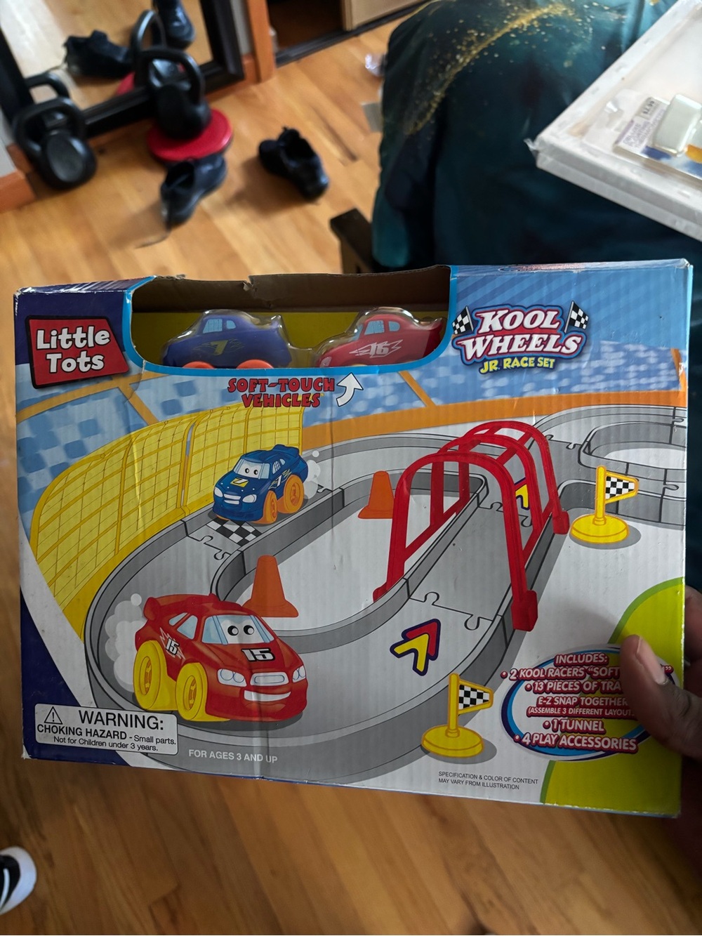 Race car with track
